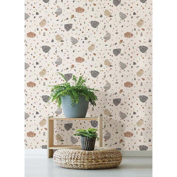 Earth Veranda Peel and Stick Vinyl Wallpaper