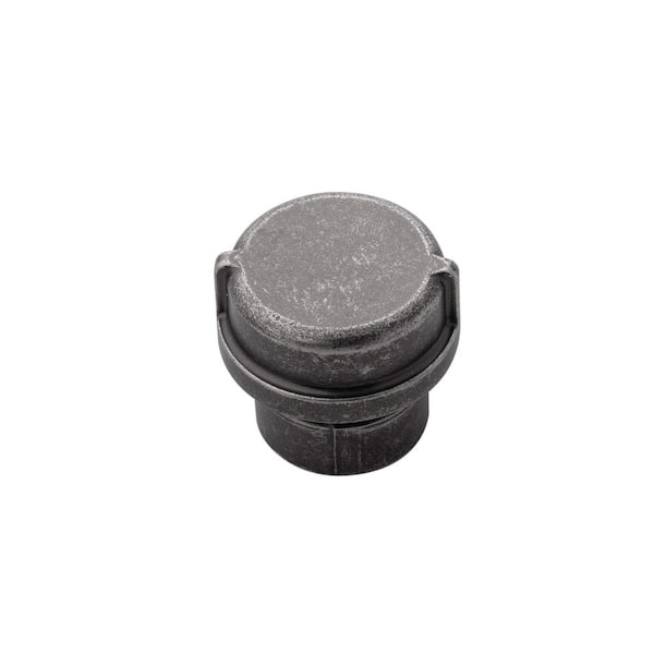 HICKORY HARDWARE 1-1/4 in. Pipeline Black Nickel Vibed Cabinet Knob