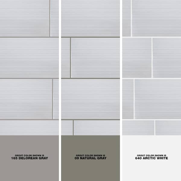Jeffrey Court Morning Tide Gray 6 in. x 20 in. Glossy Ceramic Wall Tile (10.76 sq. ft. / case)