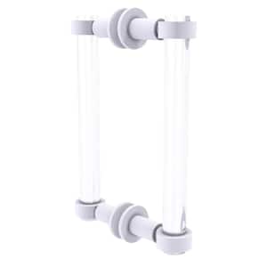 Clearview 8 in. Back to Back Shower Door Pull in Matte White