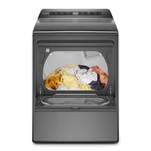 7.4 cu. ft. 240-Volt Chrome Shadow Smart Electric Vented Dryer with AccuDry System