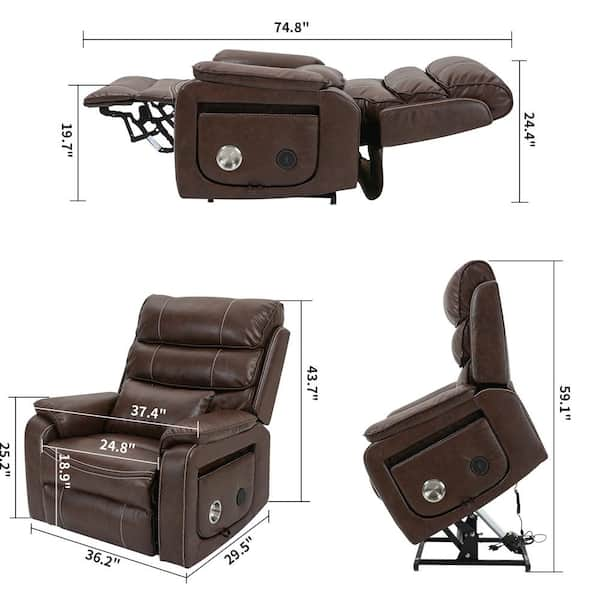 Brown Hanging Recliner Neck Head Pillow, Counterbalanced With 2 Weighted  Pellet Bags**Works Best FABRIC RECLINER**