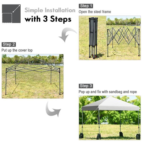 Quictent 8'x8' Pop Up Canopy With Netting (3 Colors 8x8 Canopy With