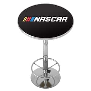 NASCAR Logo White 42 in. Bar Table