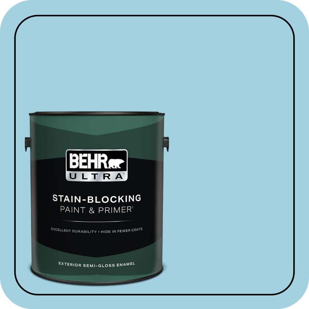 1 gal. #M480-3 Bengal Blue Semi-Gloss Enamel Exterior Paint & Primer price history on PriceWatchPro