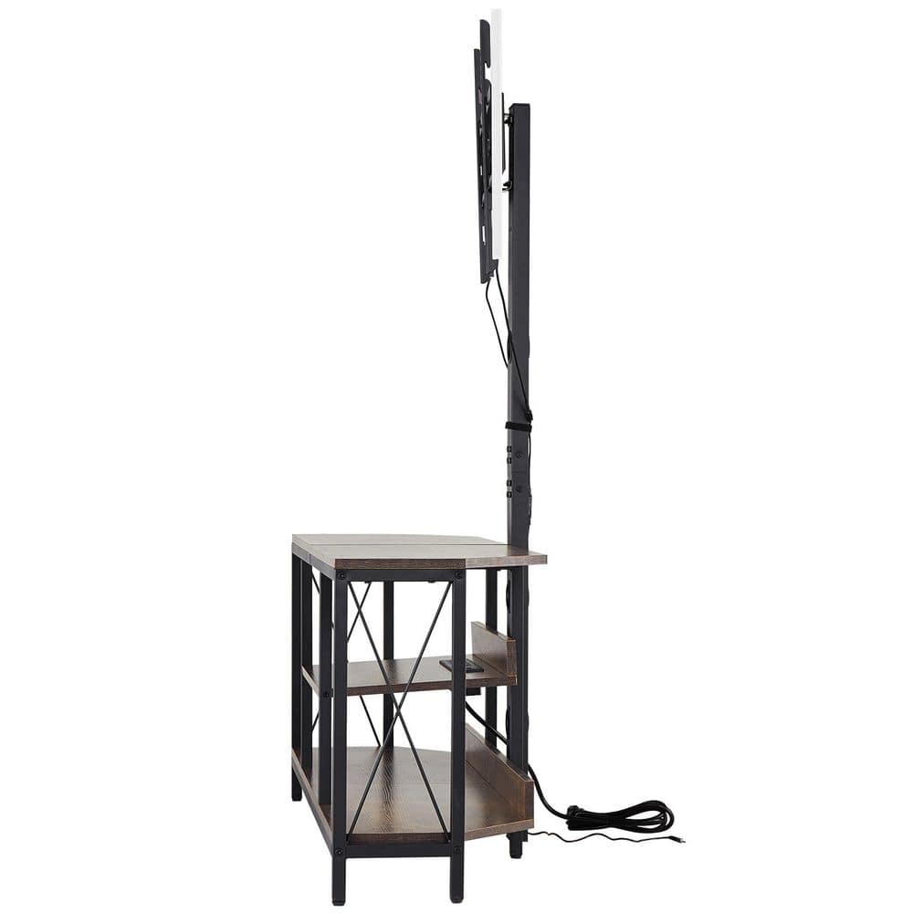 45in. Television Stand, Adjustable Height, Suitable for TVs up to 75in., Features Power Outlet and LED Lighting price history on PriceWatchPro