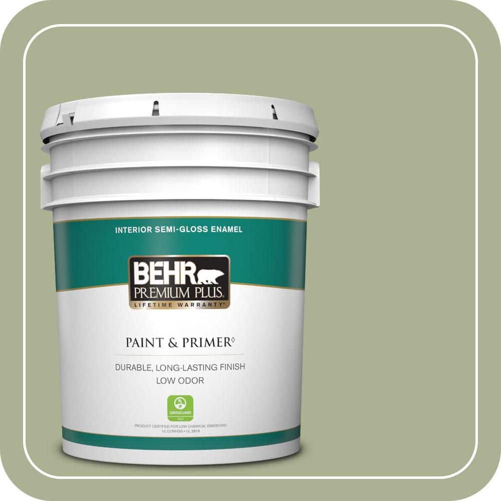 5 gal. #PPU10-06 Spring Walk Semi-Gloss Enamel Low Odor Interior Paint & Primer price history on PriceWatchPro