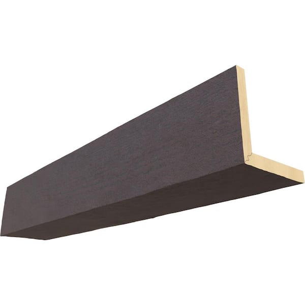 Ekena Millwork Endurathane 8 in. H x 6 in. W x 10 ft. L Rough Sawn Sangria Faux Wood Beam