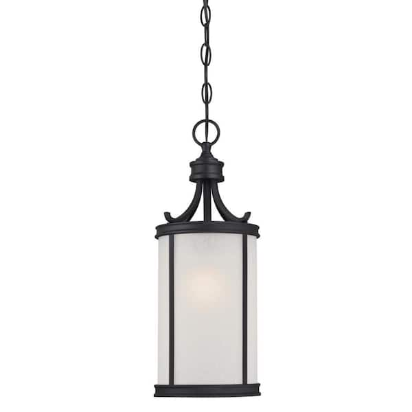 Westinghouse Perchside Textured Black 1-Light Outdoor Hanging Pendant