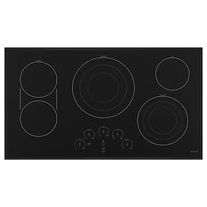 36 in. Radiant Electric Cooktop in Matte Black with 5 Elements including Tri-Ring Power Boil Element