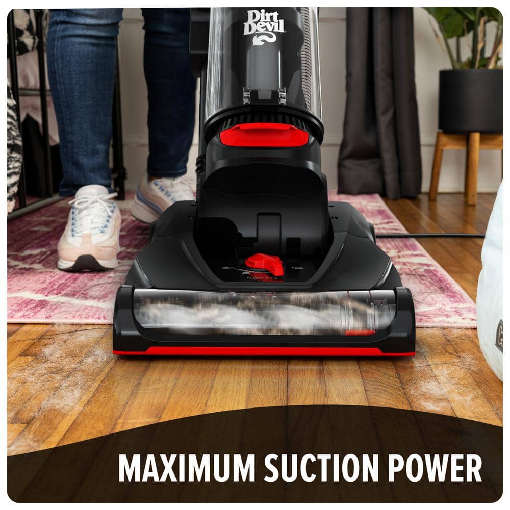 Black Bagless Upright Vacuum Cleaner with Pet Tool Kit