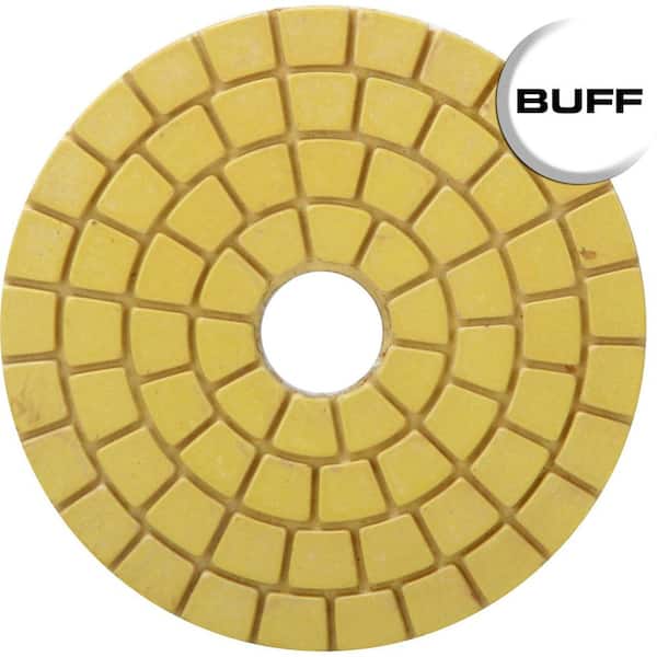 4 in. White Resin Wet Polishing Pad