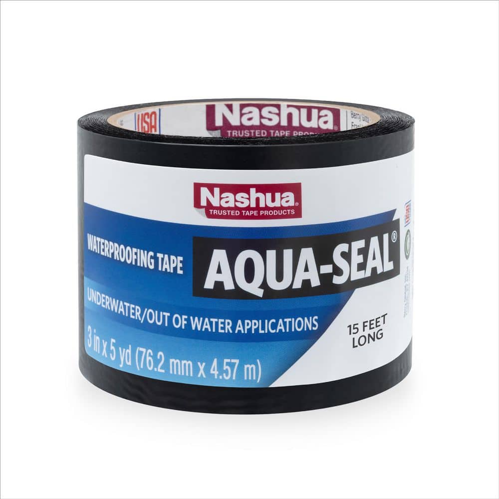 3 in. x 15 ft. (5 yds.) Aqua-Seal Waterproof Tape in Black price history on PriceWatchPro