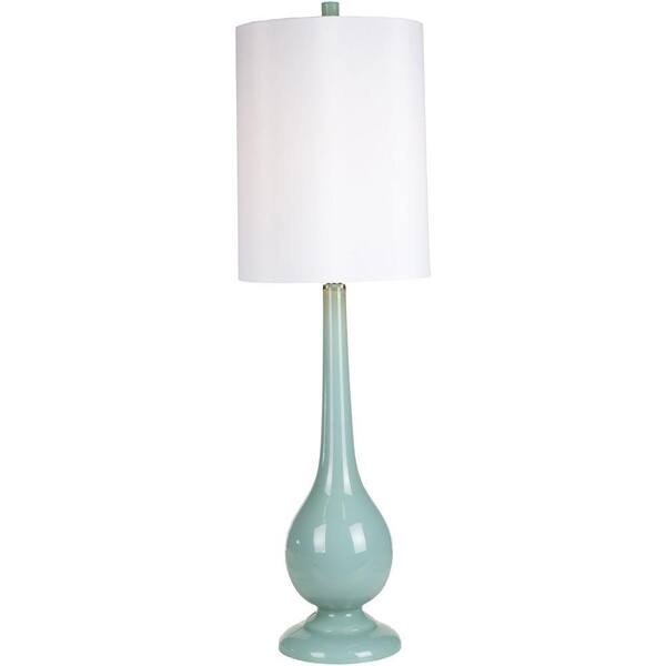 Artistic Weavers Valence 33 in. Pale Blue Table Lamp
