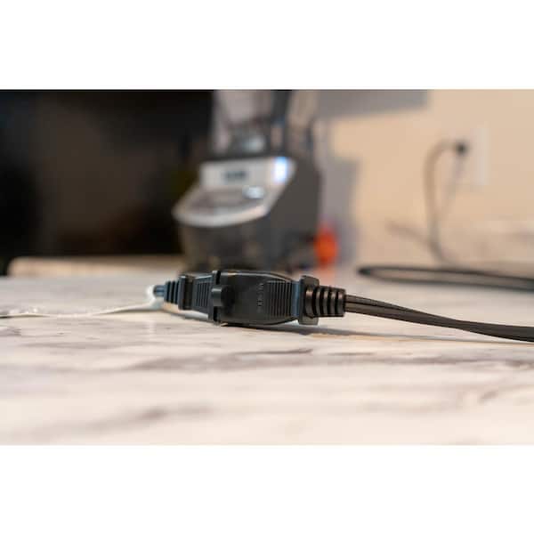 Woods 0293 2-Foot HPN Mini Plug Appliance Cord, Black
