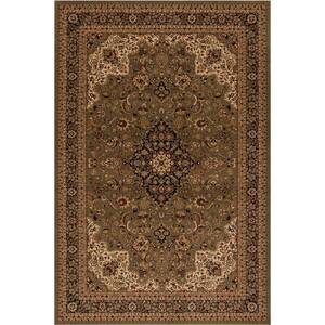 Persien/Oriental Bordered Area Rug Medallion 808 Green Traditional 