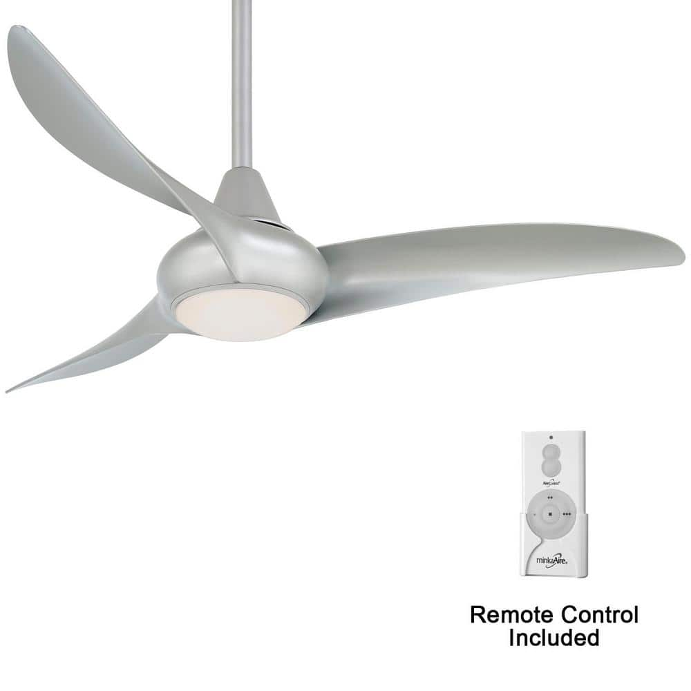 Reviews For MINKA AIRE Light Wave 44 In LED Indoor Silver Ceiling Fan With Light And Remote