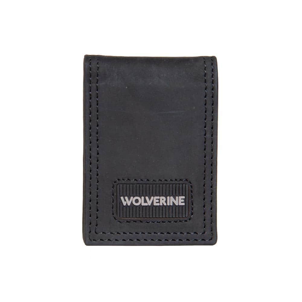 Wolverine Rugged Full Grain Leather Money Clip in Black