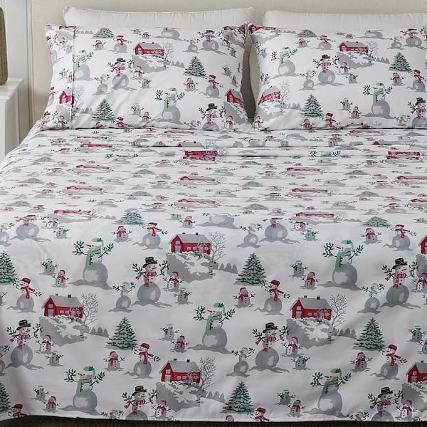 Winter Wonderland 4-Piece Wilderness Ultra-Soft Microfiber Queen Sheet Set
