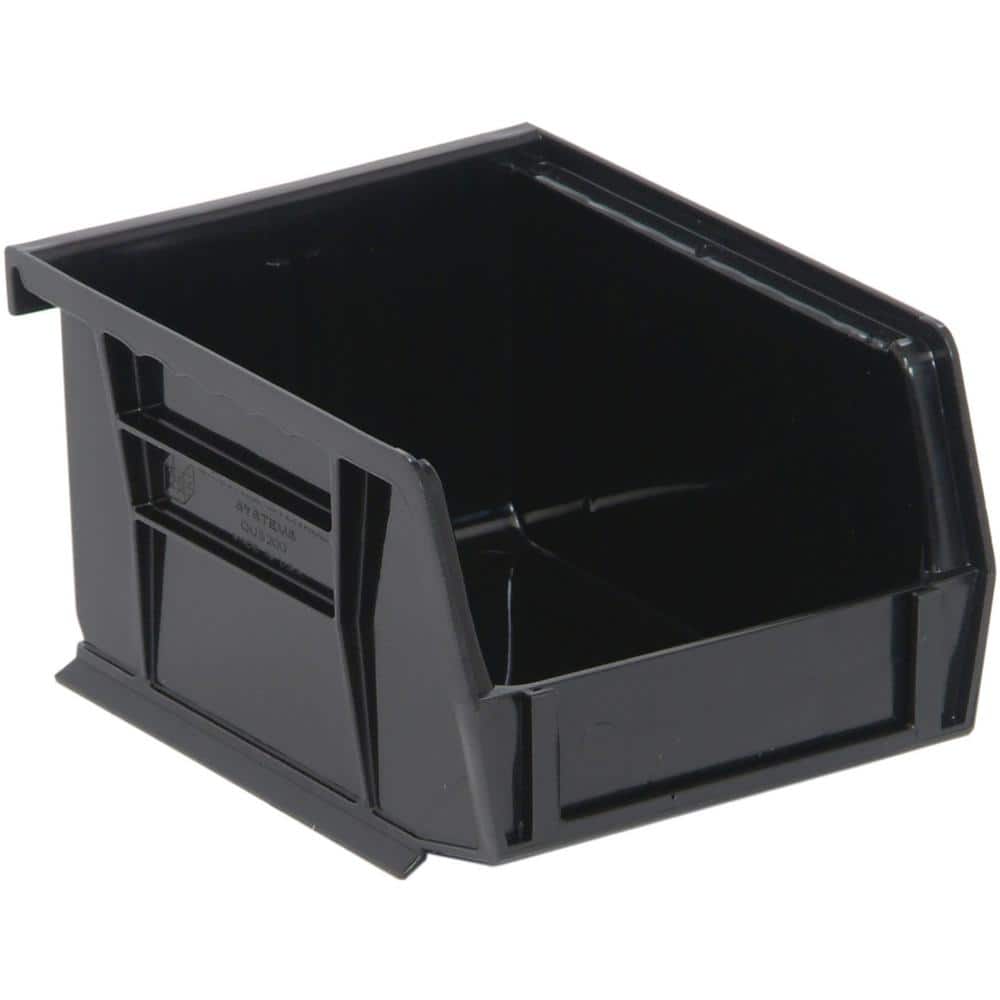 1.0 Gal. 5 in. L x 4-1/8 in. W x 3 in. H Ultra Series Stack and Hang Bin in Black(24-Pack) price history on PriceWatchPro