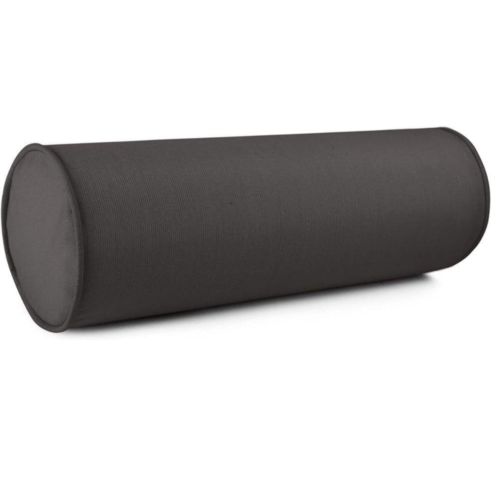 Sunbrella Zippered Neck Bolster Pillow, Decorative Round Outdoor Throw Pillow (Black) (Set of 2) price history on PriceWatchPro