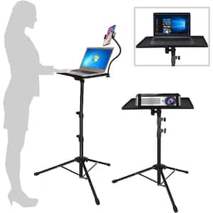 17.5 in. to 48 in. Projector Tripod Stand, Multifunctional Foldable with Phone Holder for Office, Home, Stage and Studio