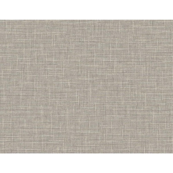 DuPont 60.75 sq. ft. Tedlar Oyster Grasmere Weave High Performance Vinyl Unpasted Wallpaper Roll