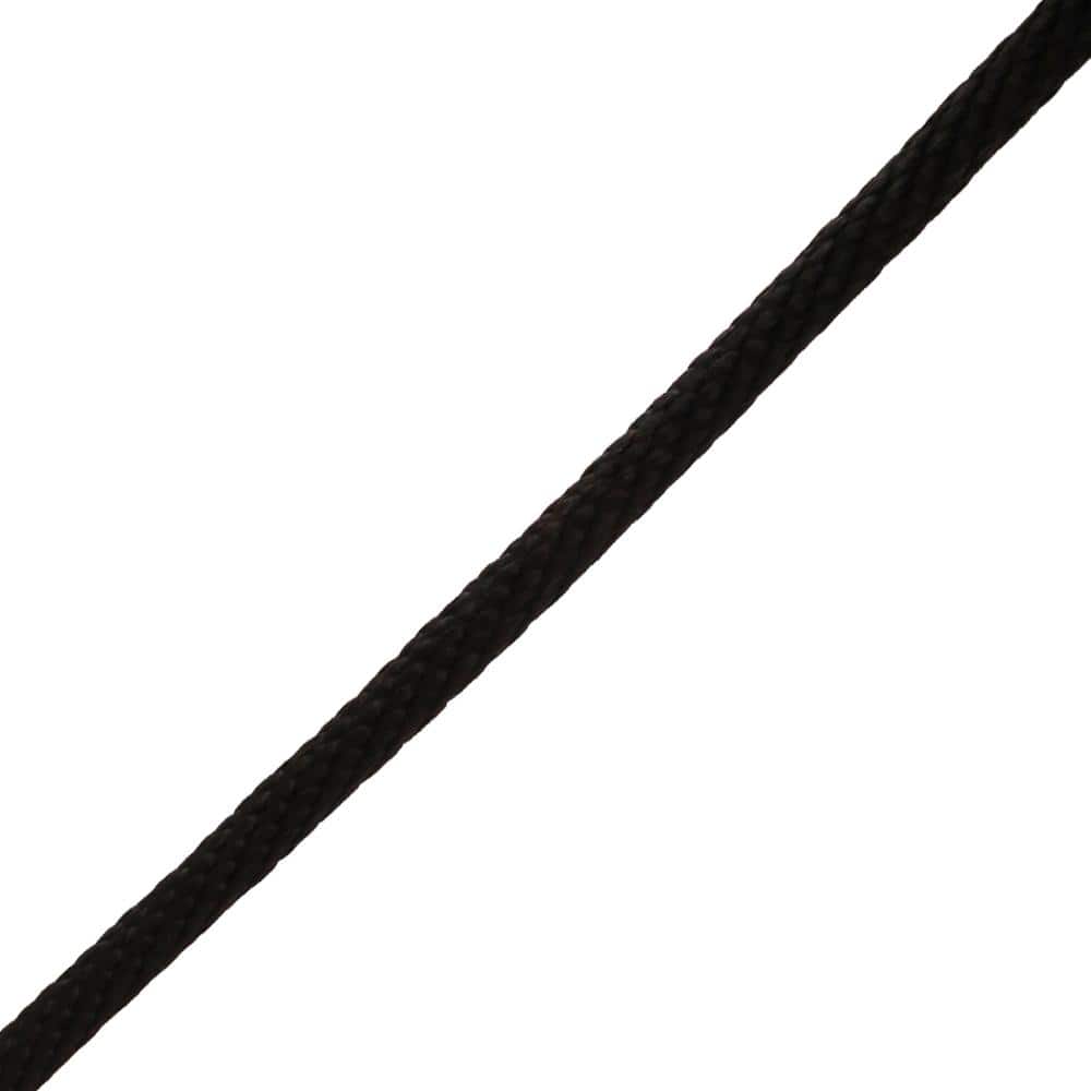 Everbilt 5/8 in. x 1 ft. Black Solid Braided Poly Rope 14026 - The Home  Depot