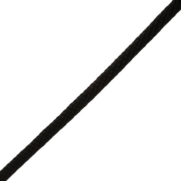 Everbilt 5/8 in. x 1 ft. Black Solid Braided Poly Rope 14026 - The 