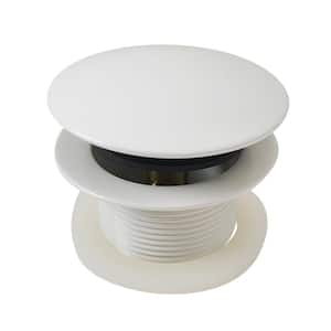 1-1/2 in. NPSM Coarse Thread Mushroom Tip-Toe Bathtub Drain Stopper, Powder Coat Biscuit