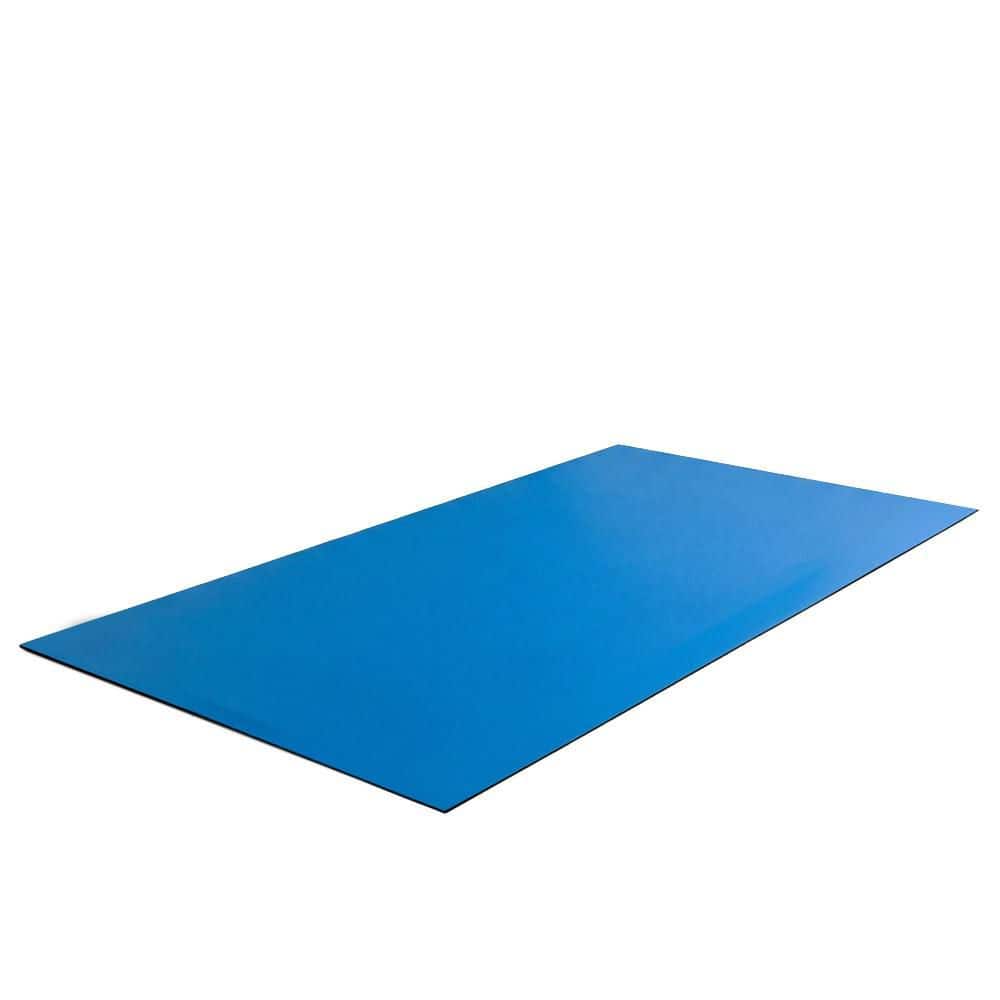 Rubber-Cal TFS-124 Blue 48 in. W x 84 in. L 0.2 in. Thick Rubber