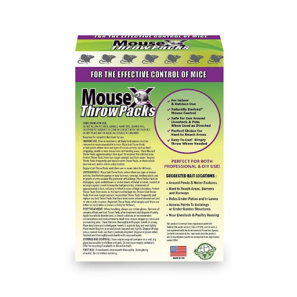 EcoClear Products 620200-6D MouseX All-Natural Poison Free Humane for Rats  and Mice, 8 oz. Bag