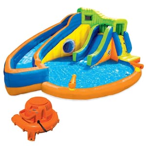 Multi-color Pipeline Twist Kids Inflatable Backyard Waterpark Activity Play Center