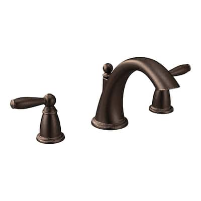 MOEN Brantford 2-Handle Deck-Mount Roman Tub Faucet Trim Kit in Oil Rubbed Bronze (Valve Not Included)