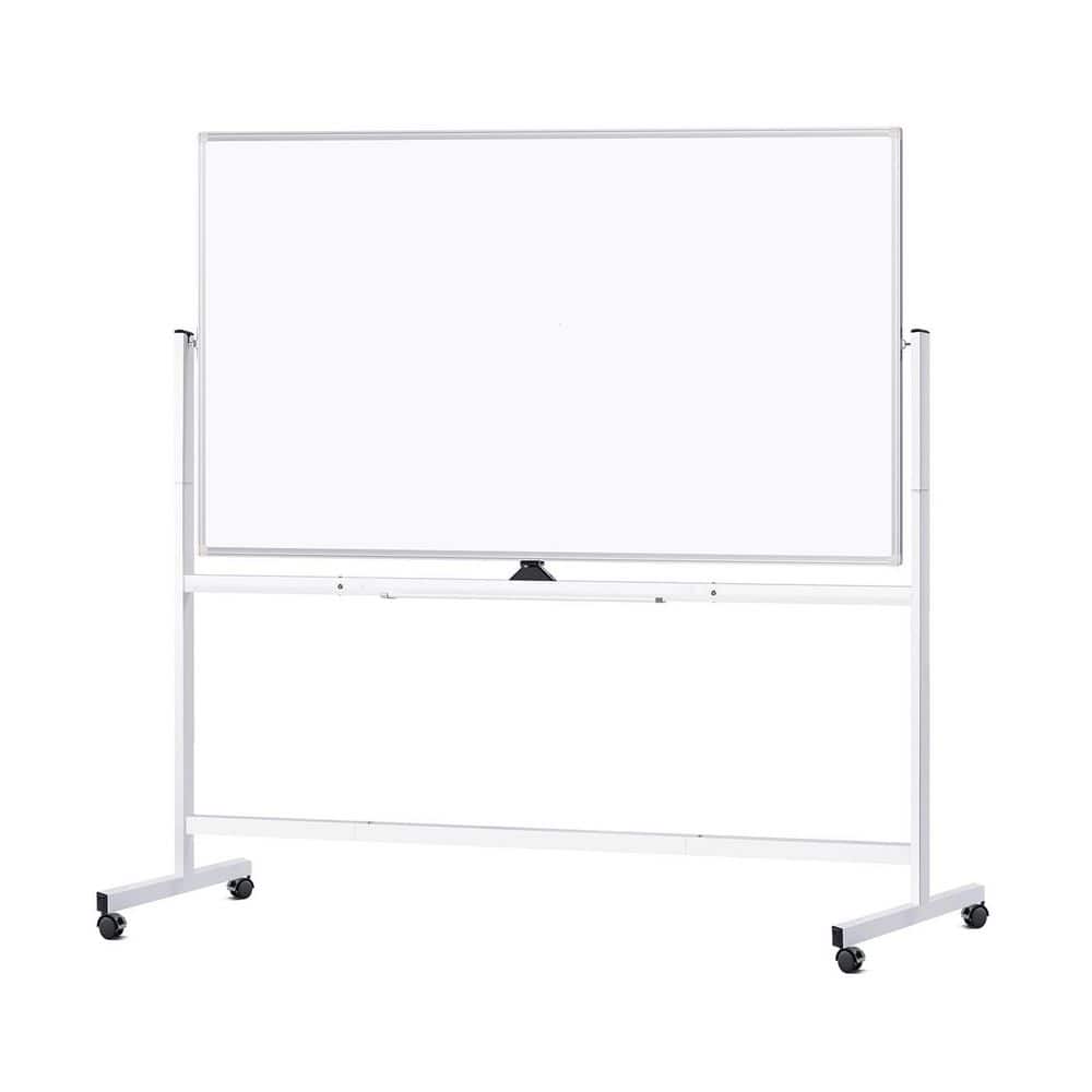 maxtek Rolling Bulletin Boards 72x48 Large Double Sided Whiteboard