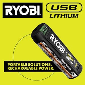 USB Lithium 3-Tool Combo Kit w/ Flashlight, Screwdriver, Cutter, (2) Batteries, Charger & USB Lithium 2Ah Battery (2Pk)