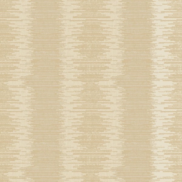 Unbranded Metallic FX Beige Layered Stripe Non-Woven Paper Wallpaper Sample