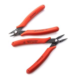 5 in. Flush Cutter and Plier Set with Comfort Grips (2-Piece)
