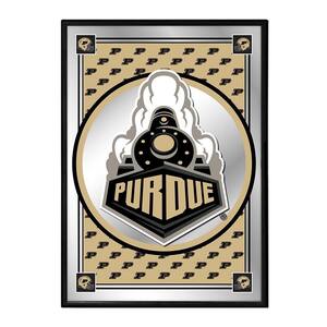 19 in. x 28 in. Purdue Boilermakers Team Spirit, Special Framed Mirrored Decorative Sign