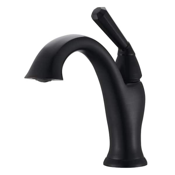 Ultra Faucets Single-Handle Z Single Hole Bathroom Faucet Scratch Resist with Drain Assembly in Oil Rubbed Bronze