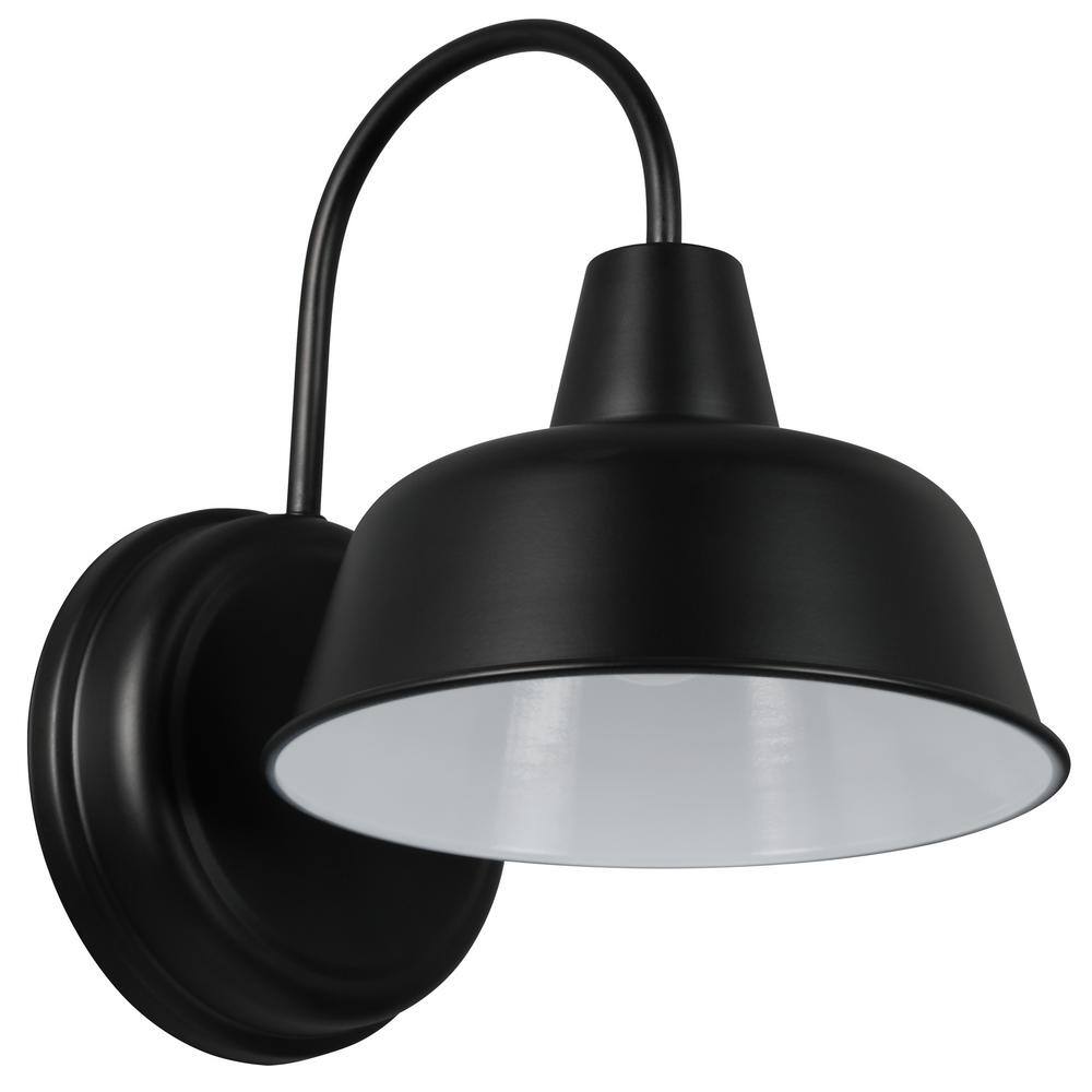 Matte Black Dimmable Outdoor Wall Light Sconce Set