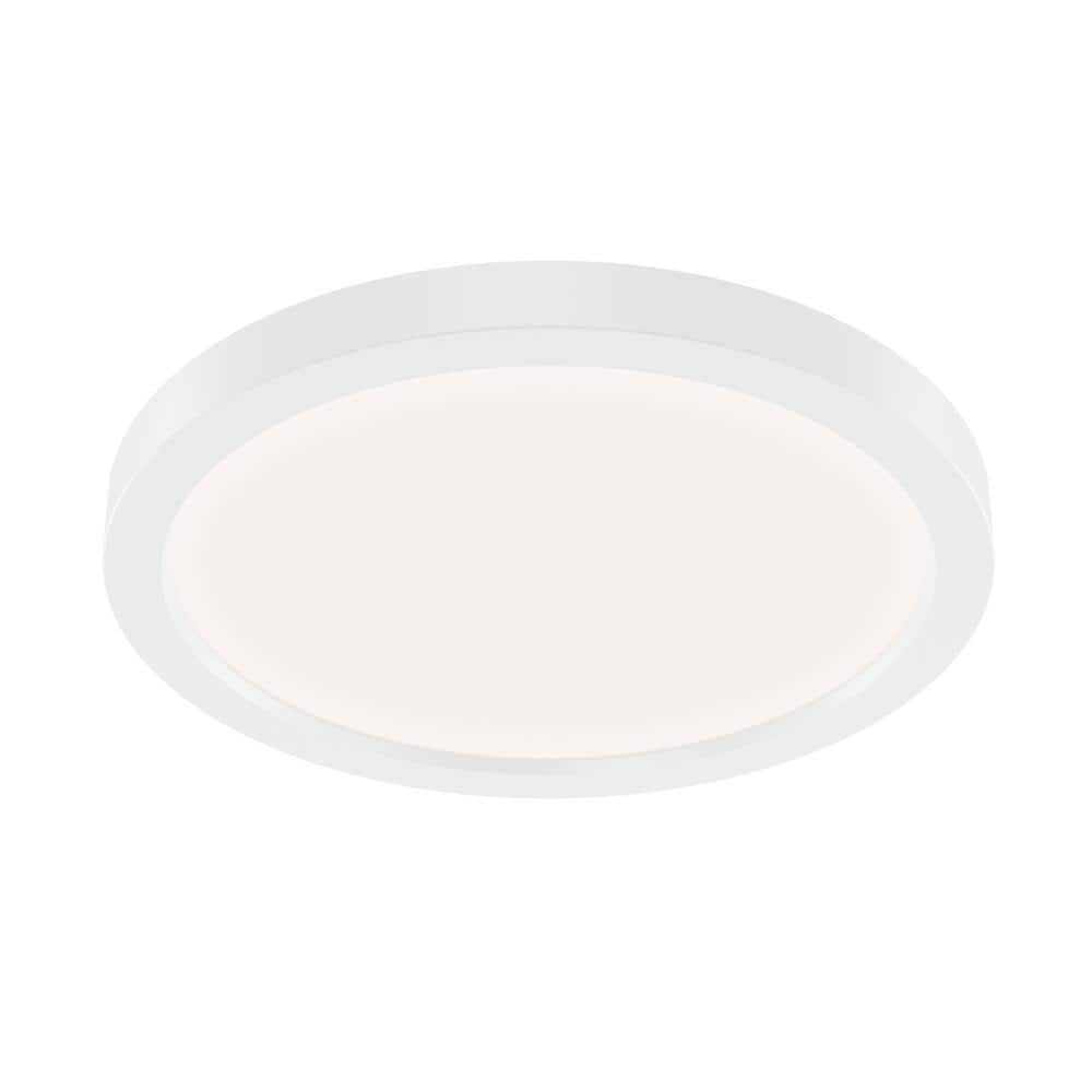 Ara Integrated LED 9 in. Round Edge-Lit Canless Recessed Light for Kitchen and Bathroom Ultra Thin White 3000K (1-Pack) price history on PriceWatchPro