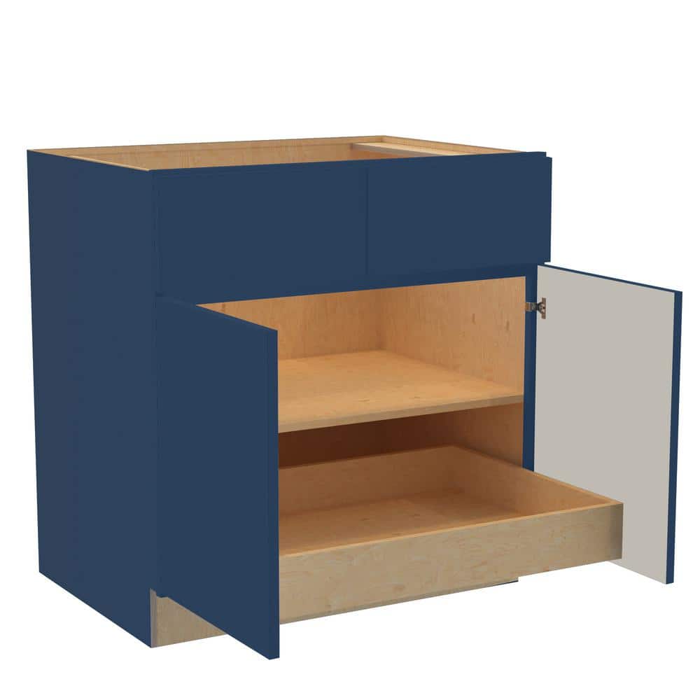 Hargrove 36 in. W x 24 in. D x 34.5 in. H Assembled Plywood Base Kitchen Ca