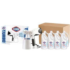 64 oz. Turbo Power Sprayer and Case of Turbo Disinfecting Cleaner (8-Pack)