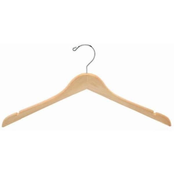 12-Pack Maple Wooden Suit Clip Hangers | Honey-Can-Do