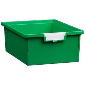 4 Gal. - Tote Tray - Slim Line 6 in. Storage Tray in Primary Green