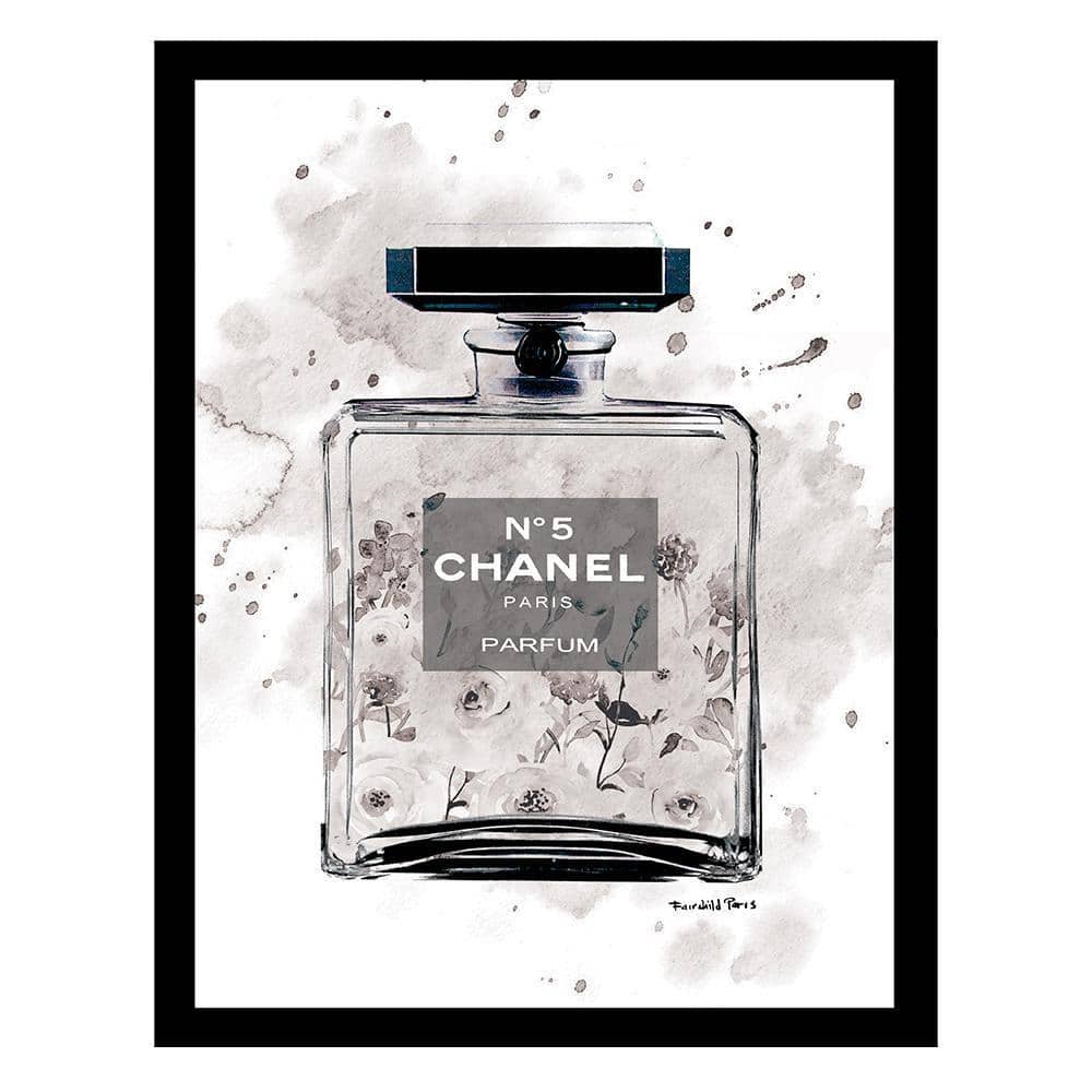 Fashion Glam Perfume Bottle Splash by Fairchild Paris 1 Piece Framed Graphic Print 18 in. x 14 in. price history on PriceWatchPro