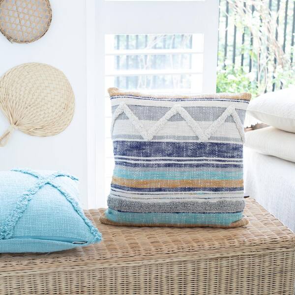 LR Home Boho Geometric Throw Pillow 18 x 18 Multi