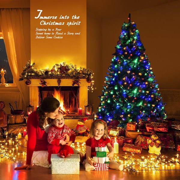 Costway 6 ft. Pre-Lit Artificial Christmas Tree with 350 LED Costway 6 ft. Pre-Lit Artificial Christmas Tree with 350 LED