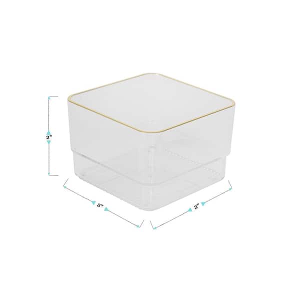  Mini Skater 3.52 ×1.8 ×0.55 Inch High Transparency Visible Plastic  Box Small Size Clear Storage Case with Lid Use for Organizing Small  Parts,Cotton Swab,Ornaments (4 Pcs) : Everything Else